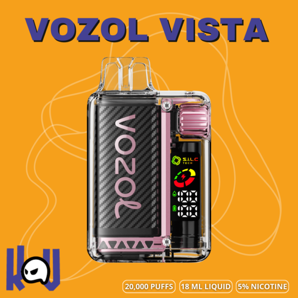 Vozol Vista 20000 - Vape Desechable Recargable con Pantalla LED y 20,000 Caladas | KOV México