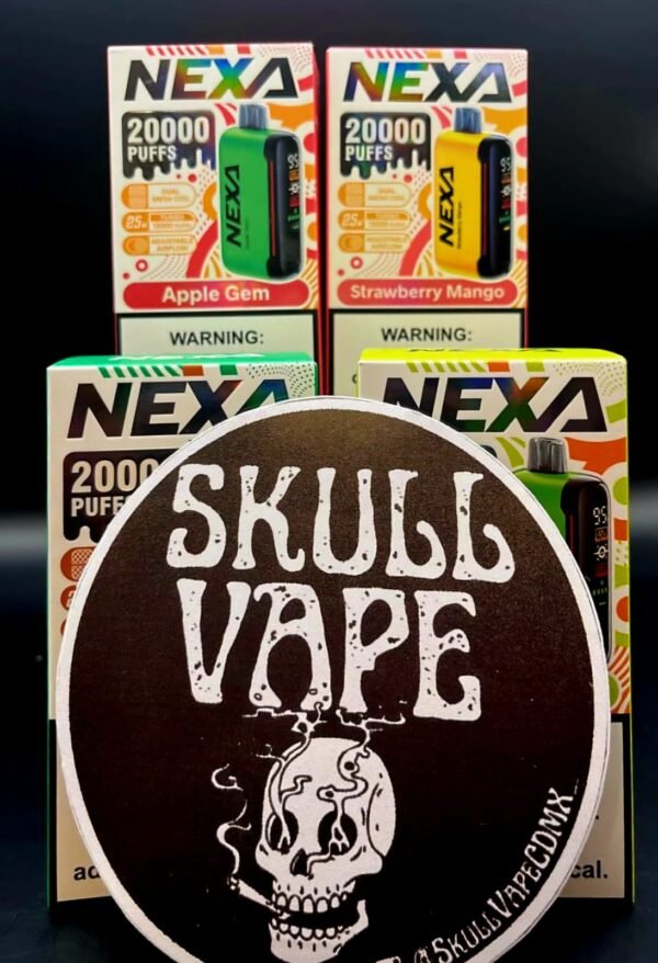 Nexa 20000 - Vape Desechable Recargable con 20,000 Caladas, Pantalla LED y Doble Sabor | KOV México