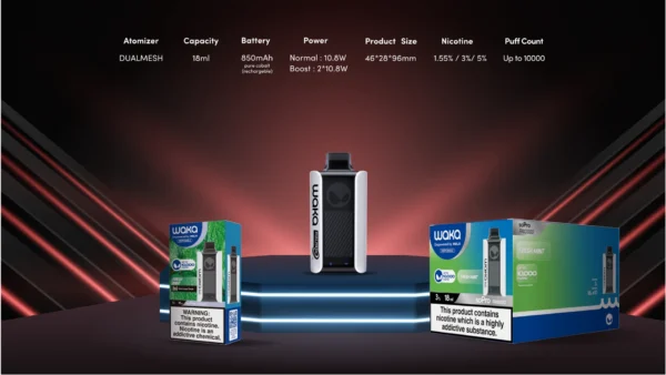 WAKA SoPro PA10000 - Vape Desechable Recargable con 10,000 Caladas y Doble Resistencia de Malla | KOV México