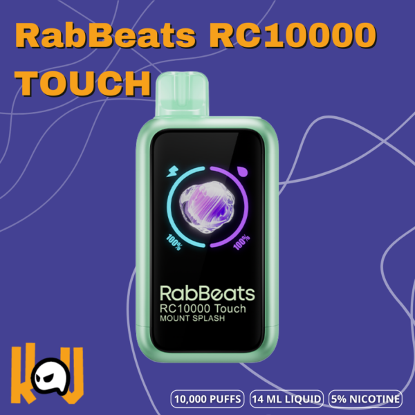 Rabbeats RC10000 Touch - Vape Desechable Recargable 10,000 Caladas con Pantalla Táctil | KOV