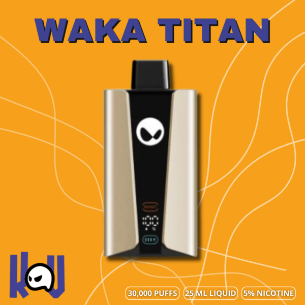 Waka SoPro Titan 30000 - Vape Desechable Recargable con 30,000 Caladas y Pantalla LED | KOV