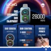 Waka Duo 28000 - Vape Desechable Recargable con 28,000 Caladas y Dual Flavor | KOV