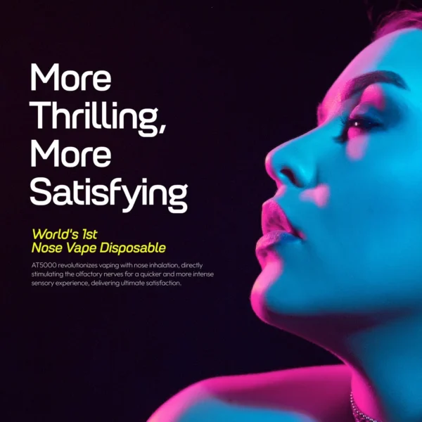 Nose Knows AT5000 - Vape Desechable 5,000 Caladas con Diseño Elegante | KOV