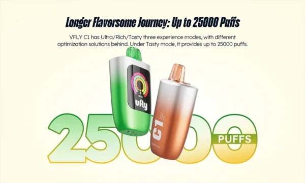 VFLY C1 - Vape Desechable Recargable 25,000 Caladas | KOV