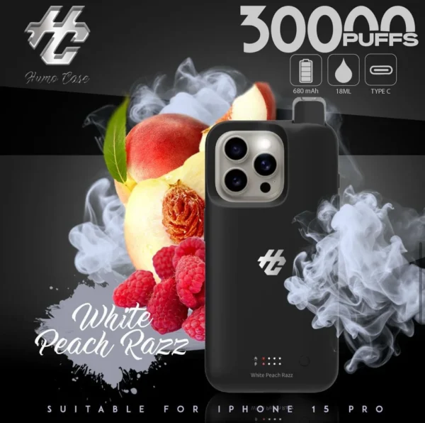 Funda Vape iPhone 15 y 15 Pro | 30,000 Caladas, Sabores Waka y Diseño Ajustable